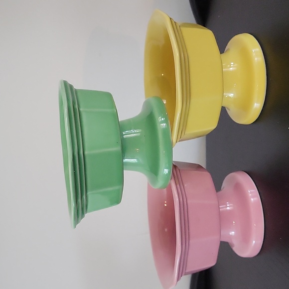 Set of vintage ceramic pastel gelato/Ice cream bowls - Picture 13 of 13